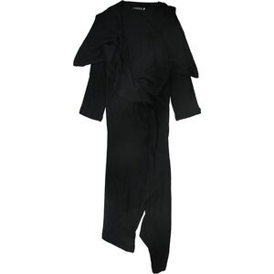 Verona Collection Womens Draped Cardigan Sweater, Black, NWT